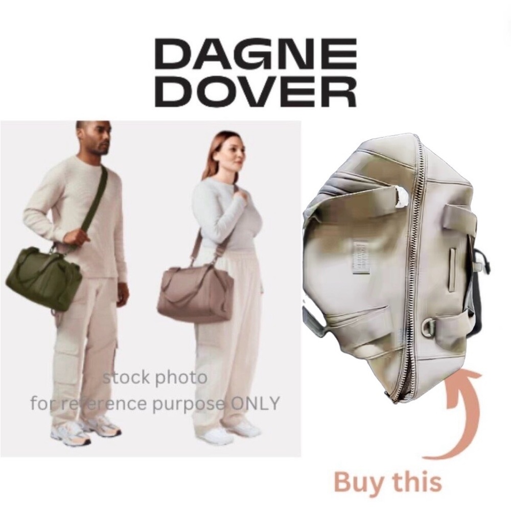 Dagne Dover large Landon Carryall Bag Weekender in limited addition Khaki color